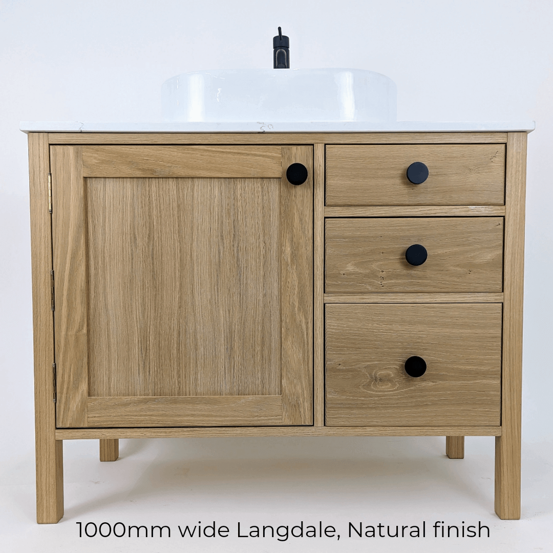 Langdale Oak Bathroom Vanity Unit