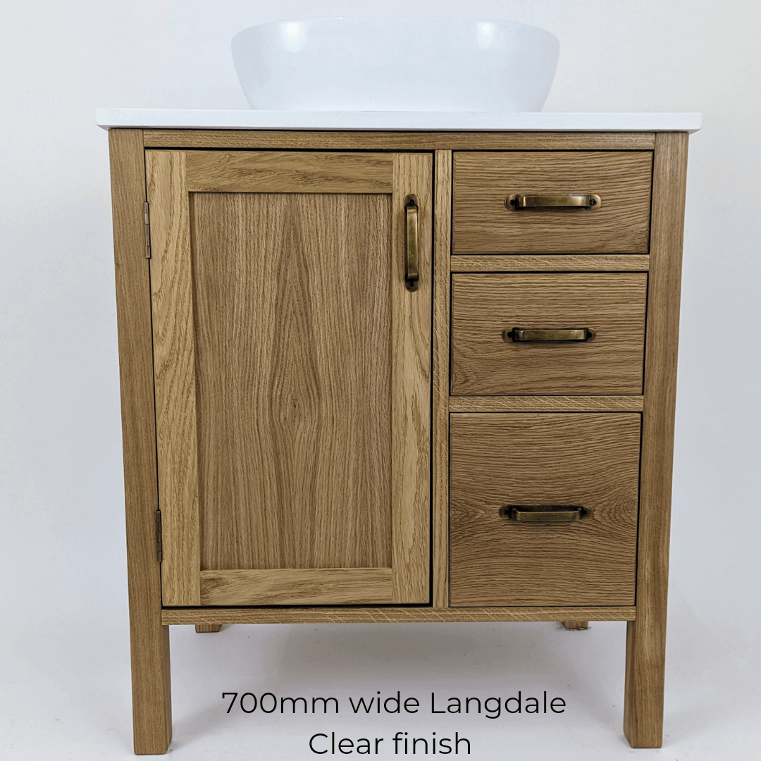 Langdale Oak Bathroom Vanity Unit