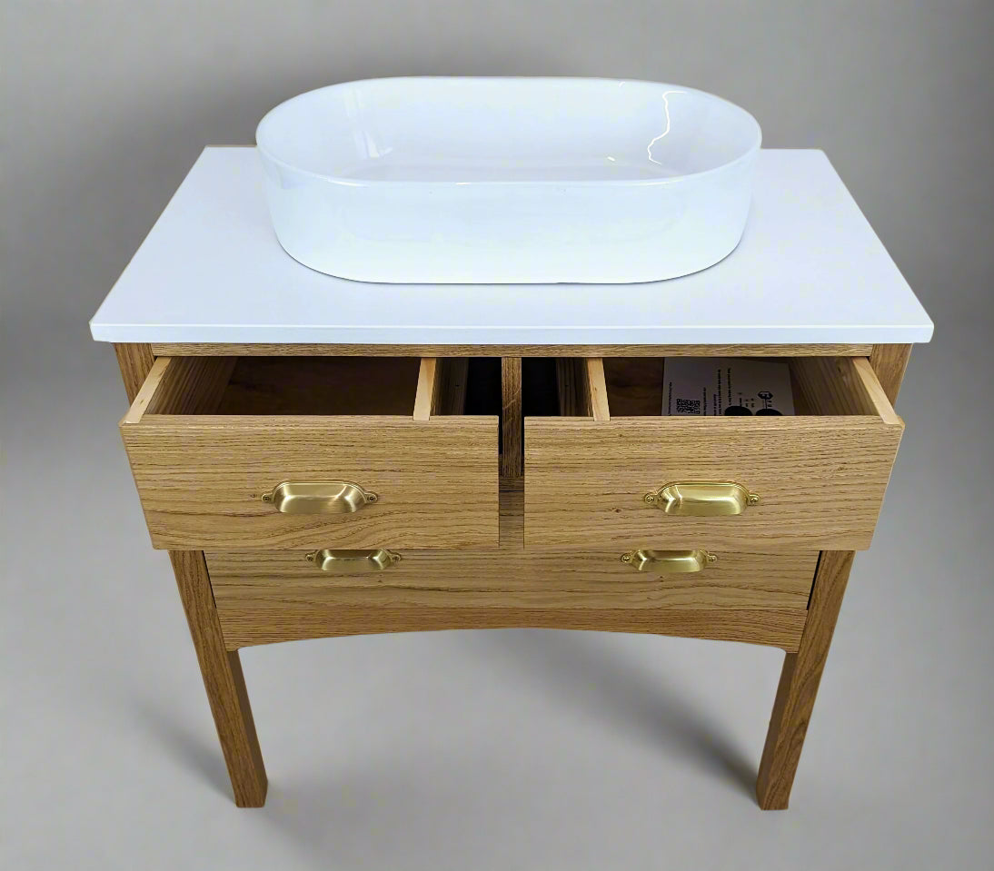 Brunswick Oak Bathroom Vanity Unit
