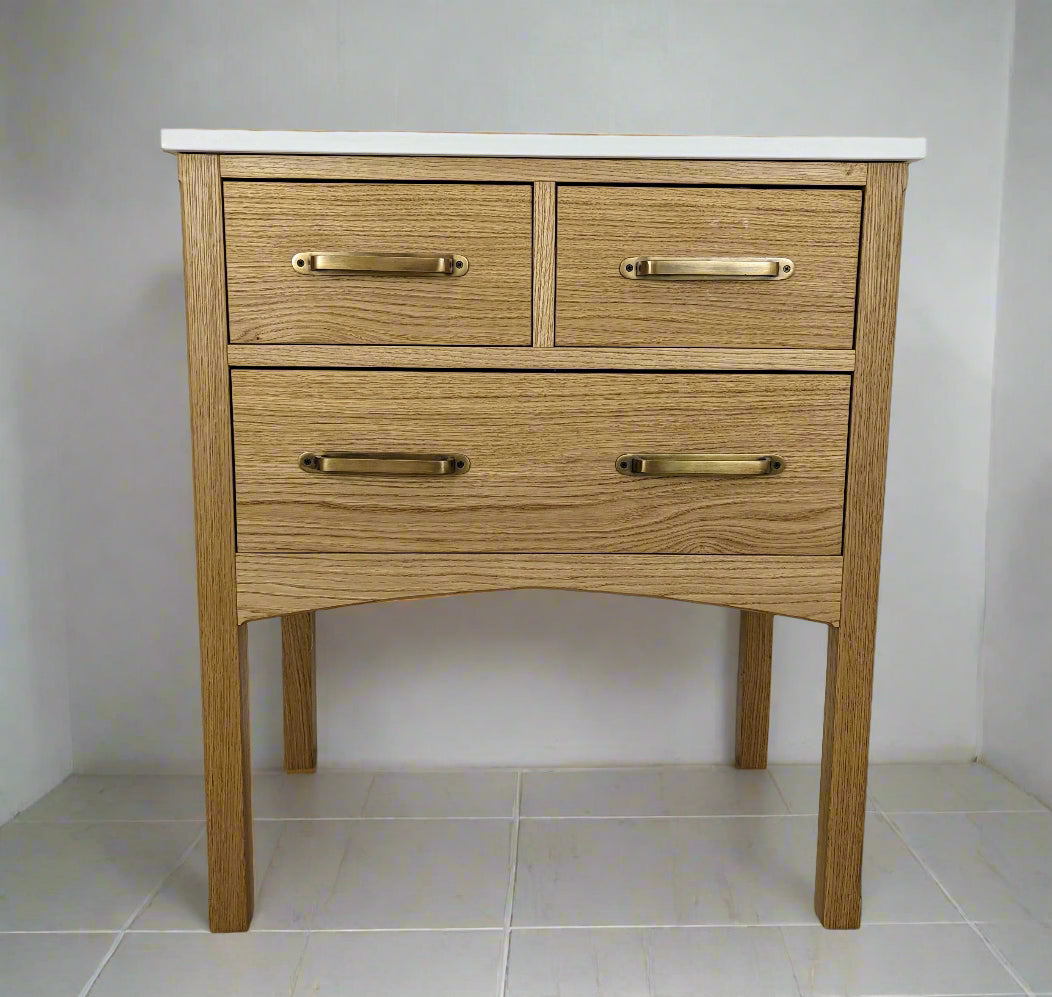 Brunswick Oak Bathroom Vanity Unit