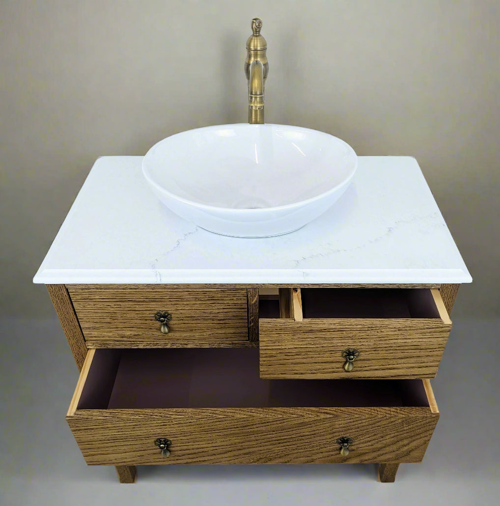 Brunswick Oak Bathroom Vanity Unit