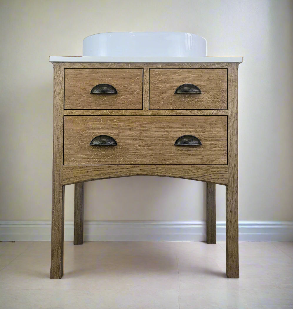Brunswick Oak Bathroom Vanity Unit