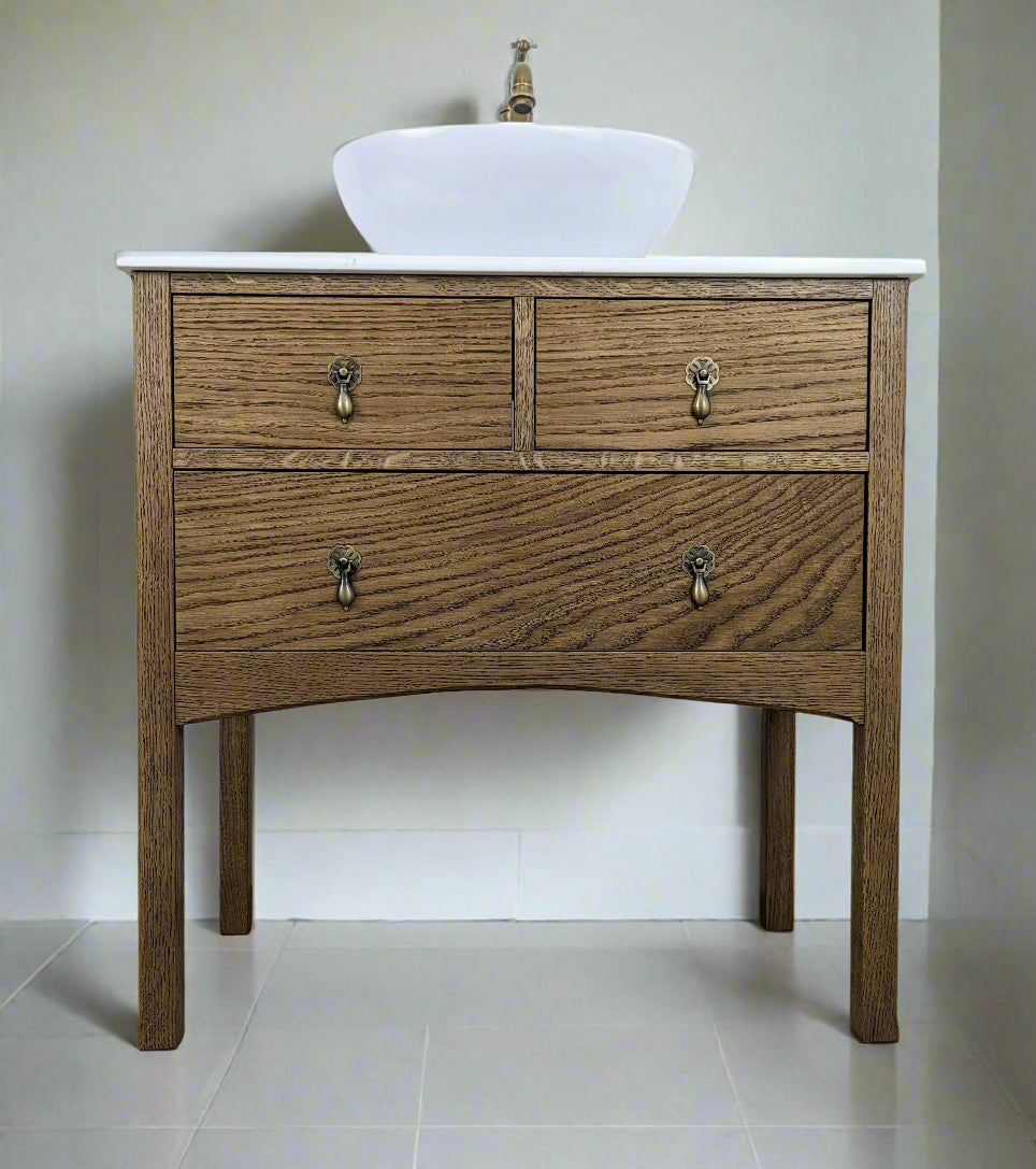 Brunswick Oak Bathroom Vanity Unit