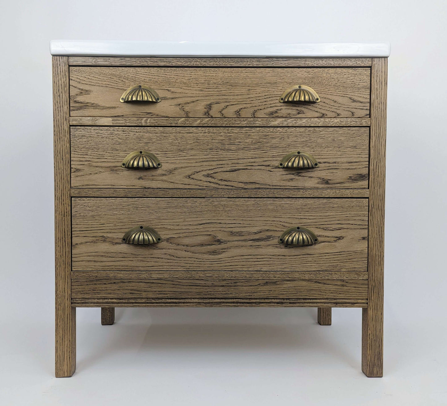 Medina Oak Bathroom Vanity Unit