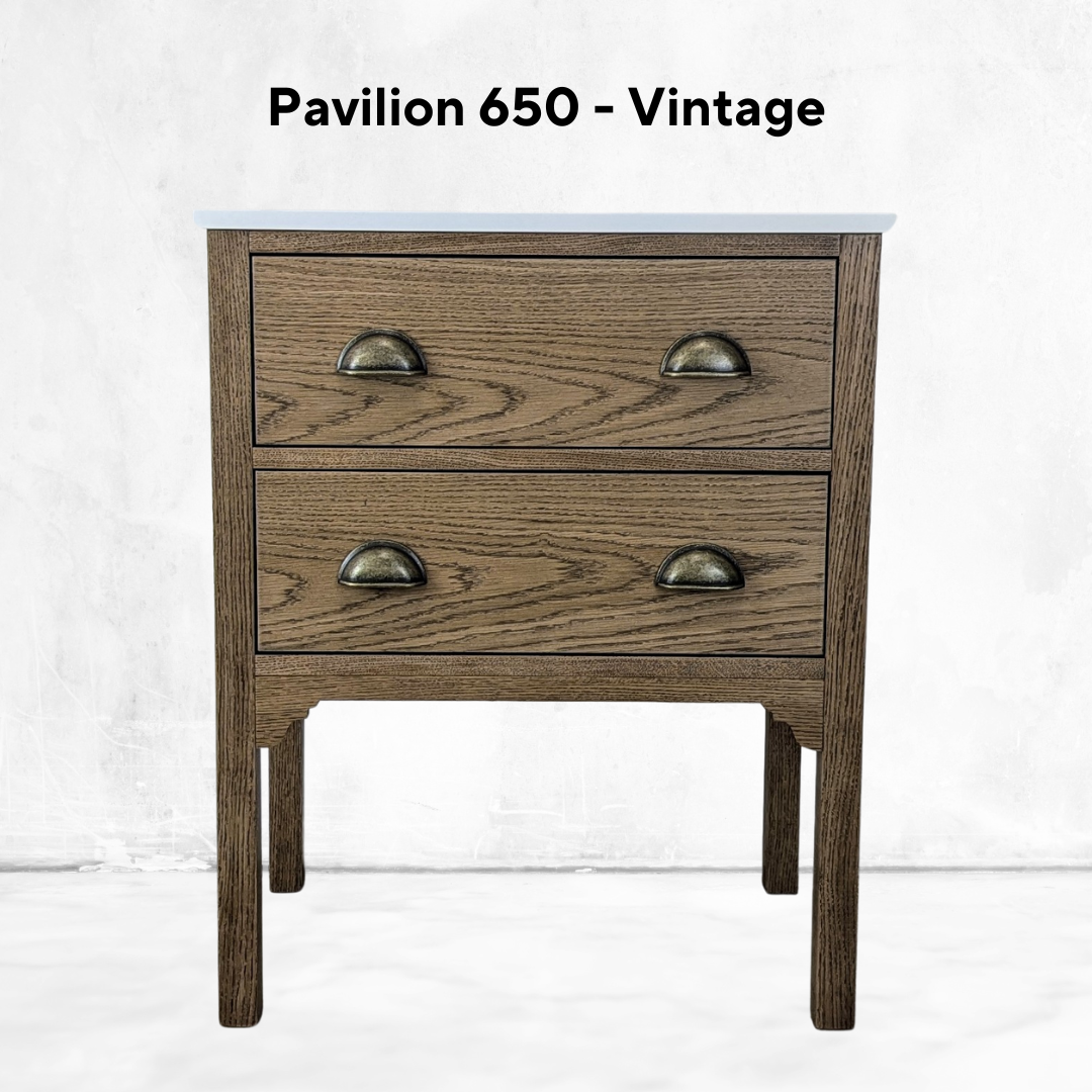 Pavilion Oak Bathroom Vanity Unit