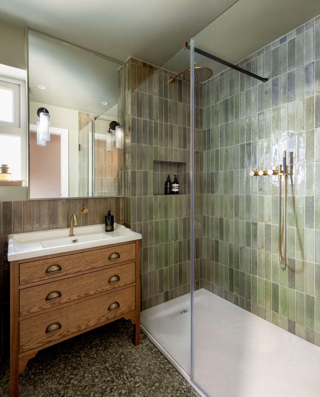 Medina Oak Bathroom Vanity Unit