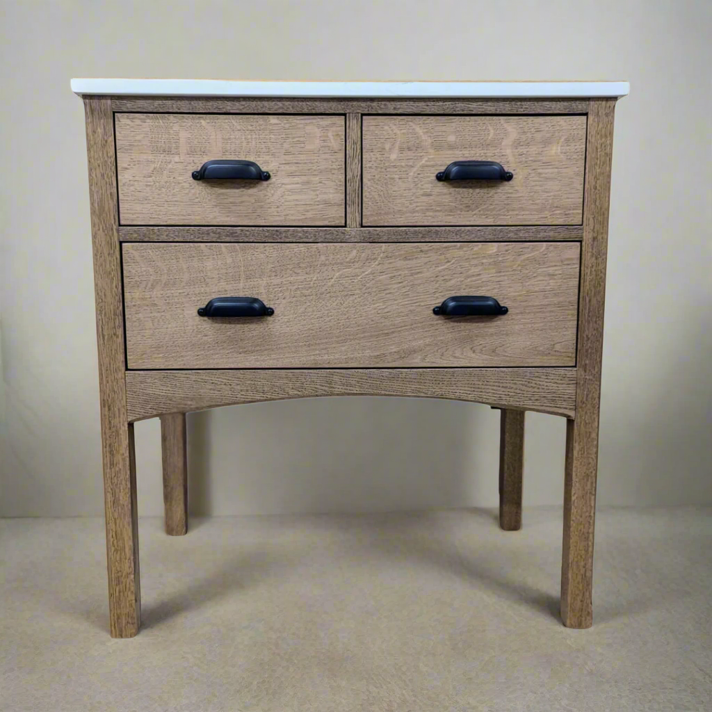 Brunswick Oak Bathroom Vanity Unit