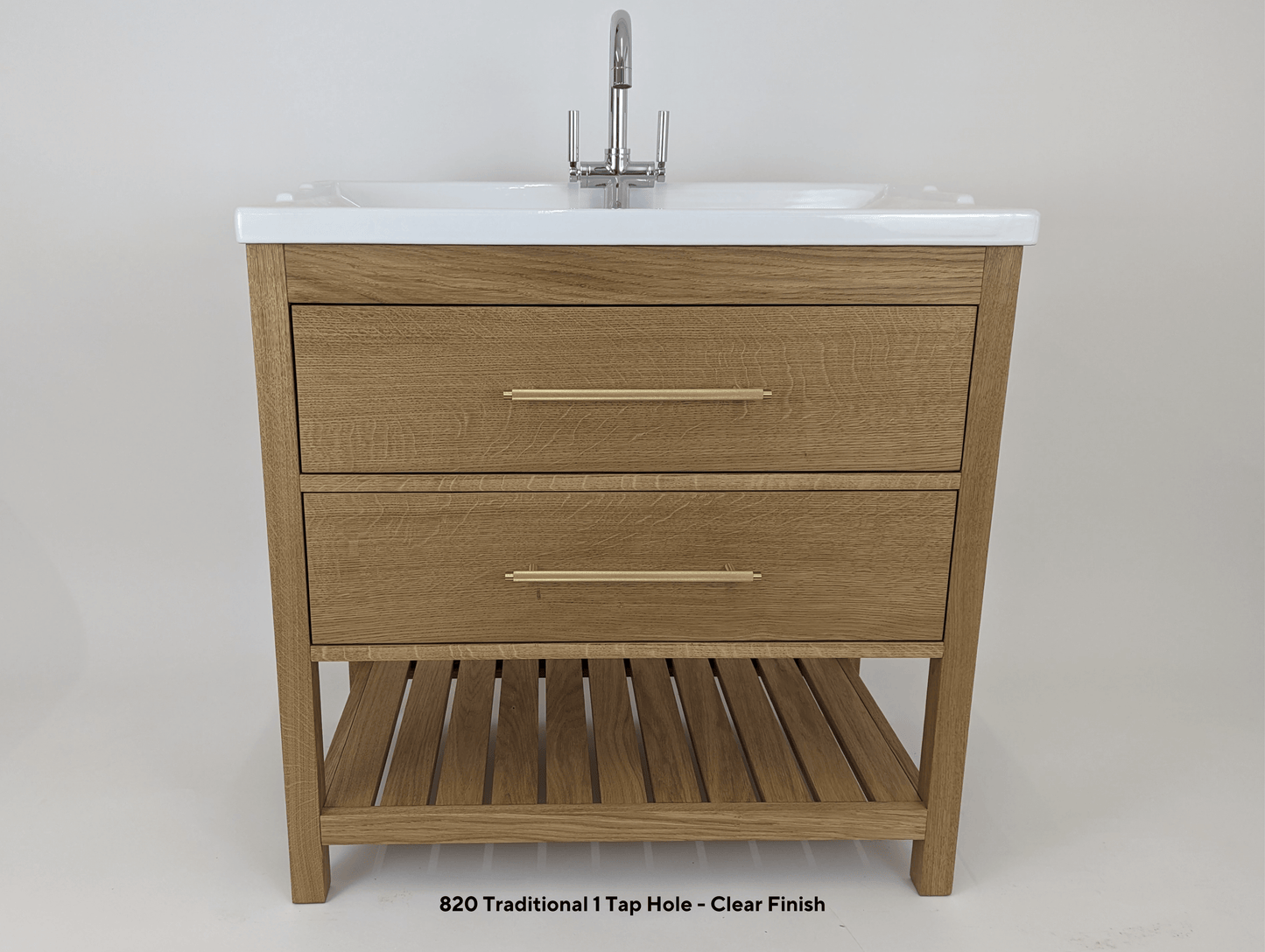Westbourne Oak Bathroom Vanity Unit