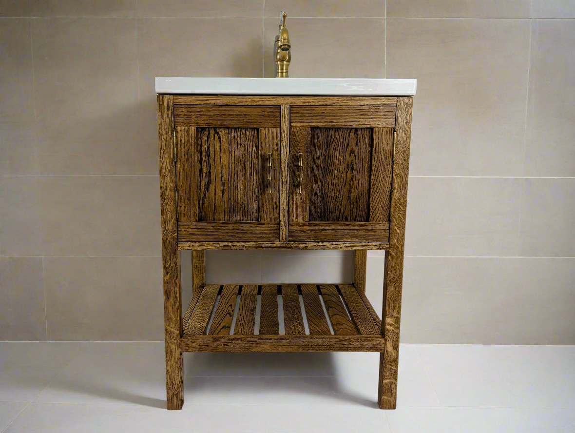 Adelaide Oak Bathroom Vanity Unit