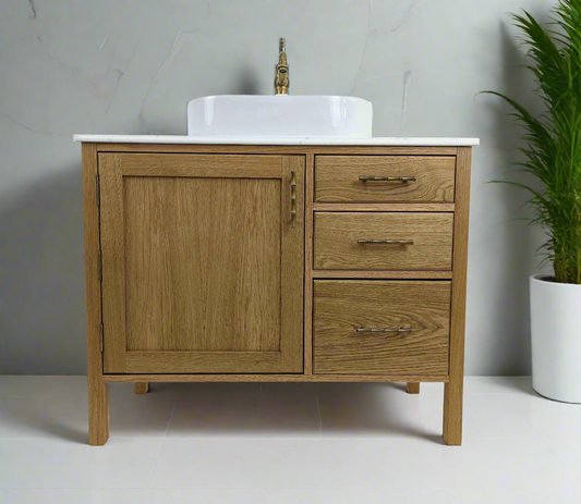 Langdale Oak Bathroom Vanity Unit