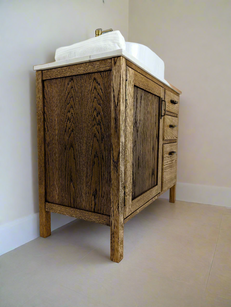 Langdale Oak Bathroom Vanity Unit