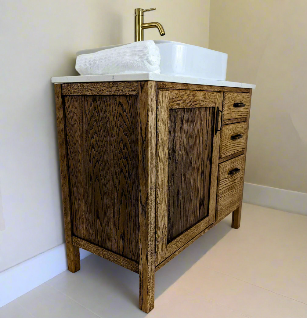 Langdale Oak Bathroom Vanity Unit