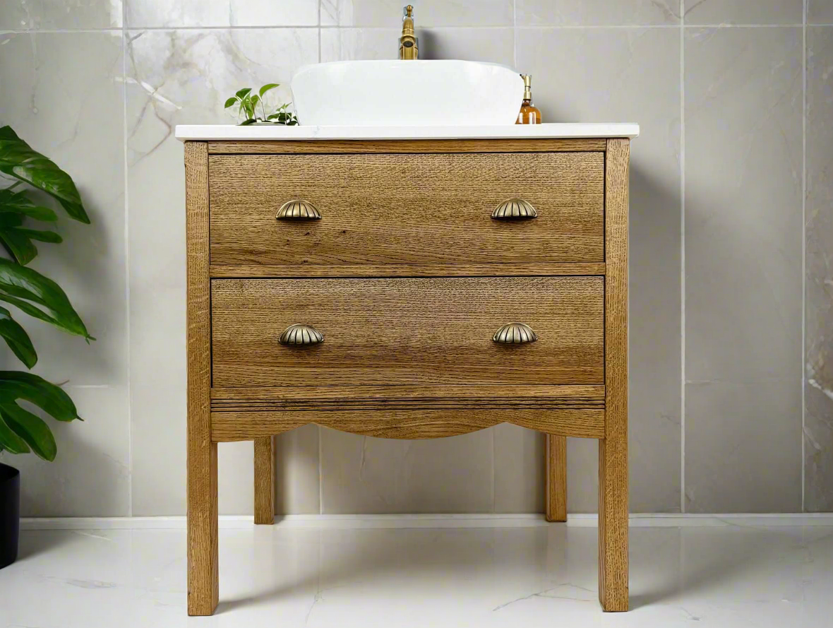 Pavilion Oak Vanity Unit | Vintage Bathroom Elegance, image size:1180x889