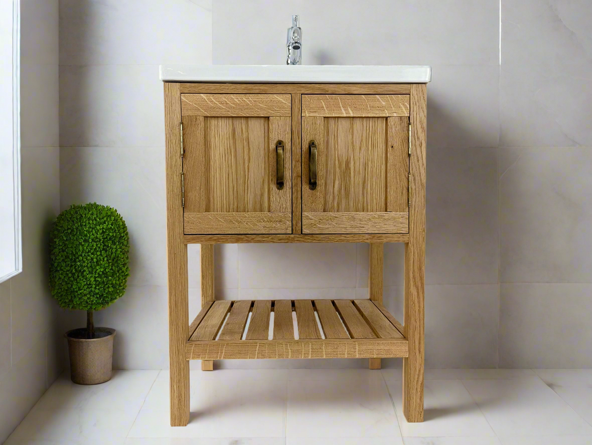 Adelaide Oak Bathroom Vanity Unit