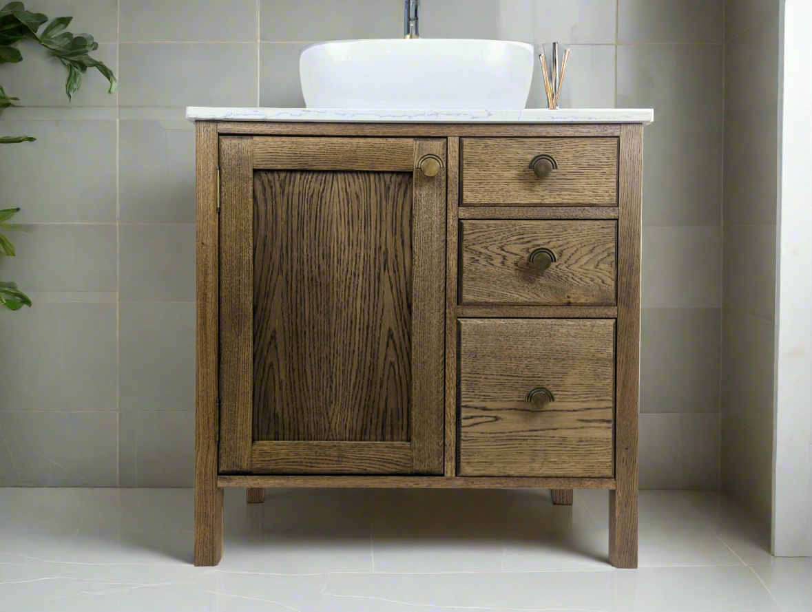 Langdale Oak Bathroom Vanity Unit