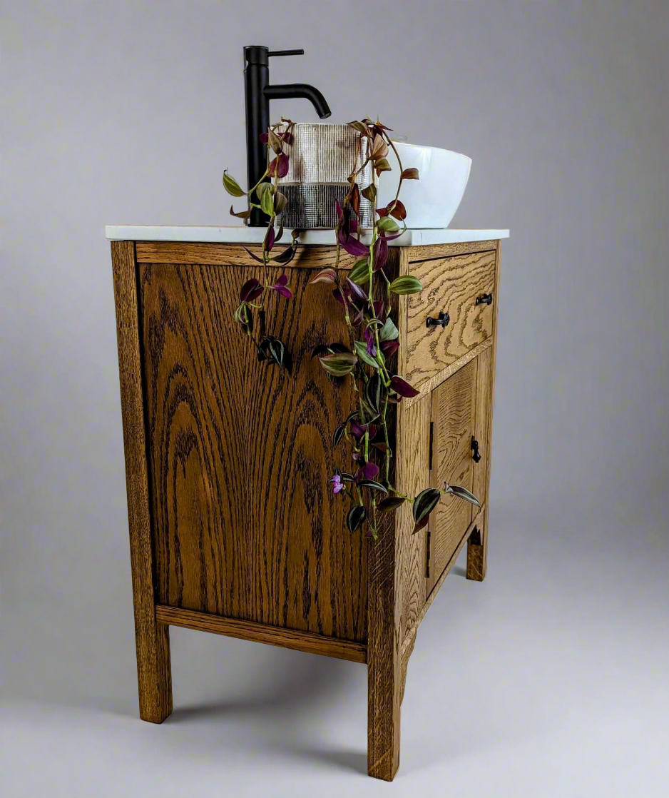 Montpelier Oak Bathroom Vanity Unit