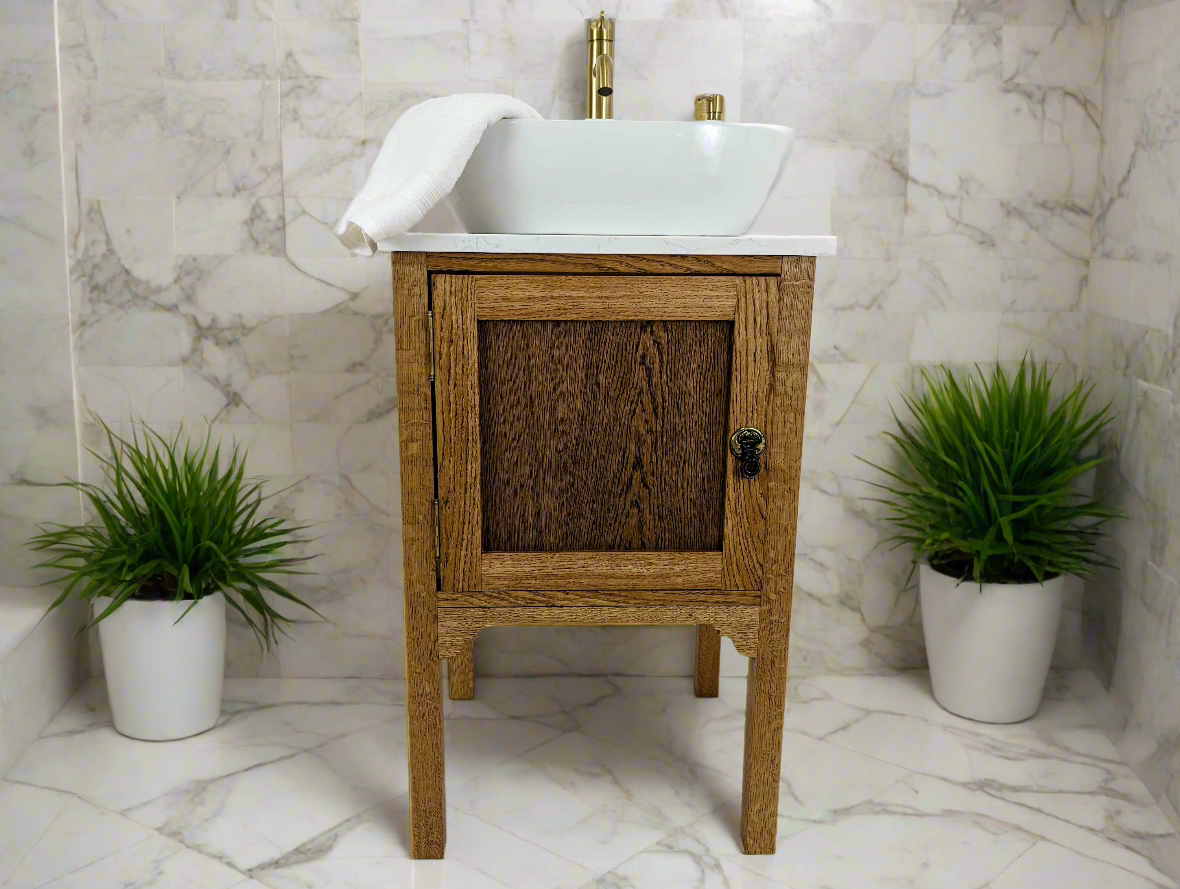 Regency Oak Bathroom Vanity Unit