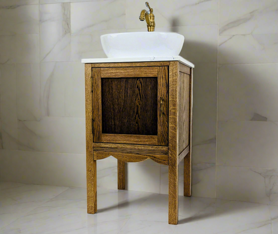 Regency Oak Bathroom Vanity Unit