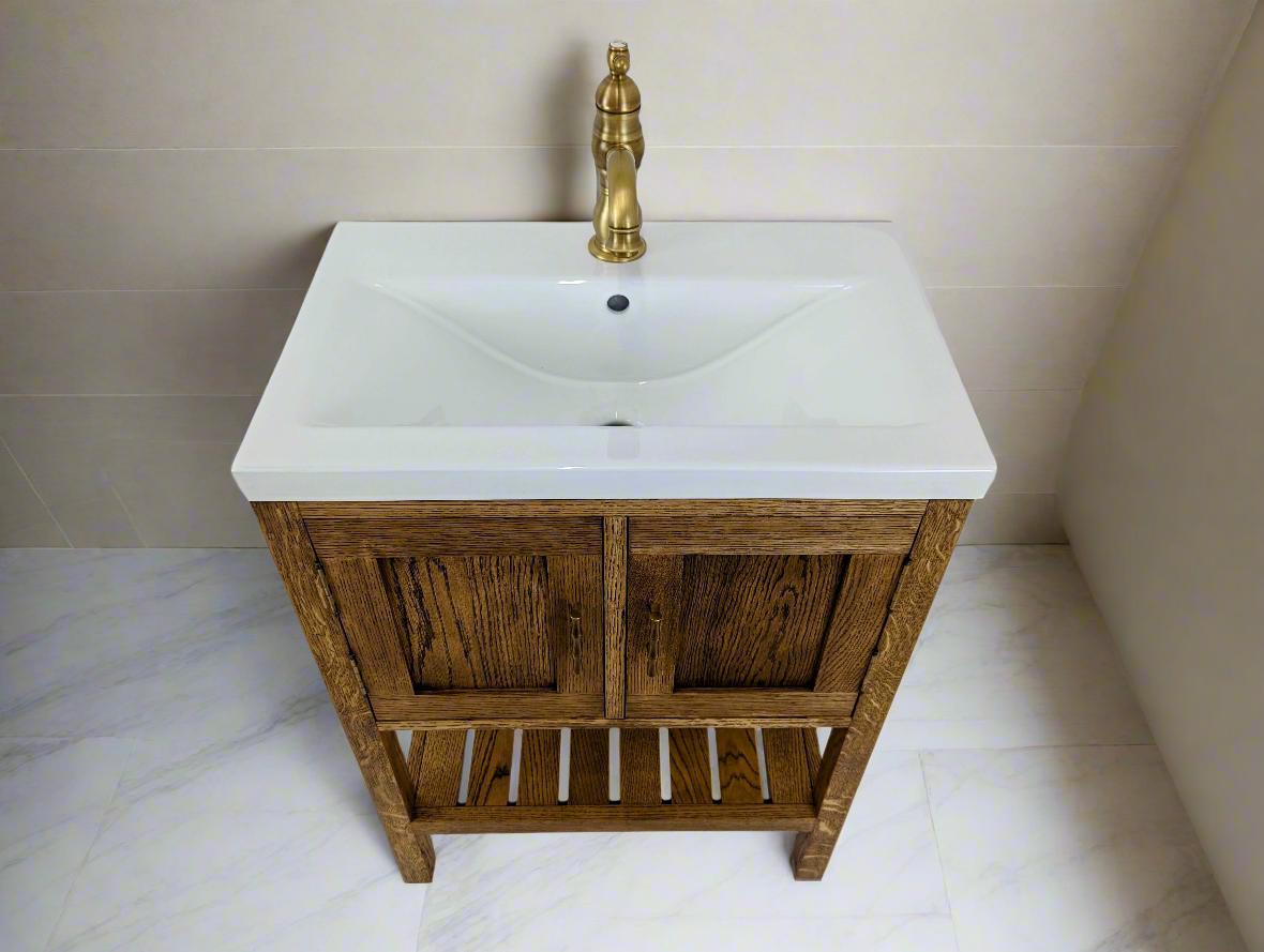 Adelaide Oak Bathroom Vanity Unit