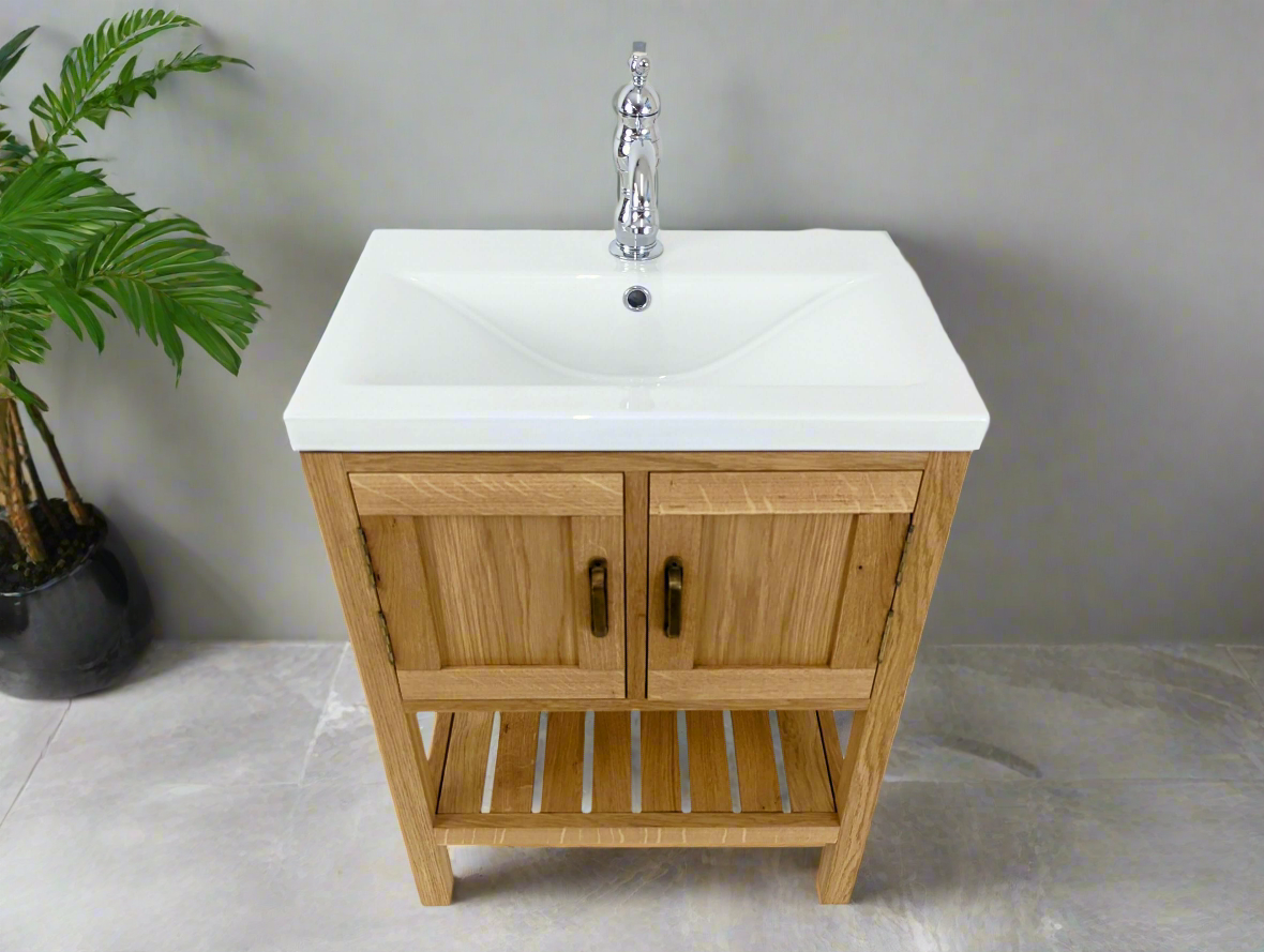Adelaide Oak Bathroom Vanity Unit