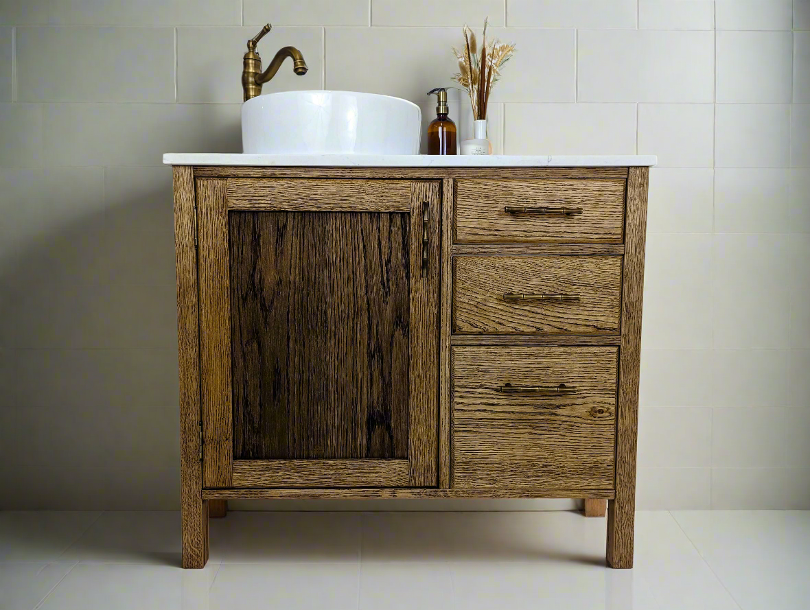 Langdale Oak Bathroom Vanity Unit