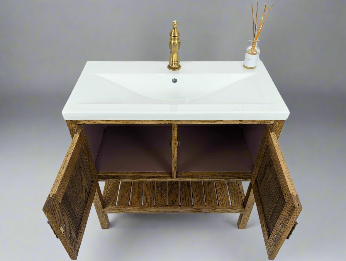 Adelaide Oak Bathroom Vanity Unit