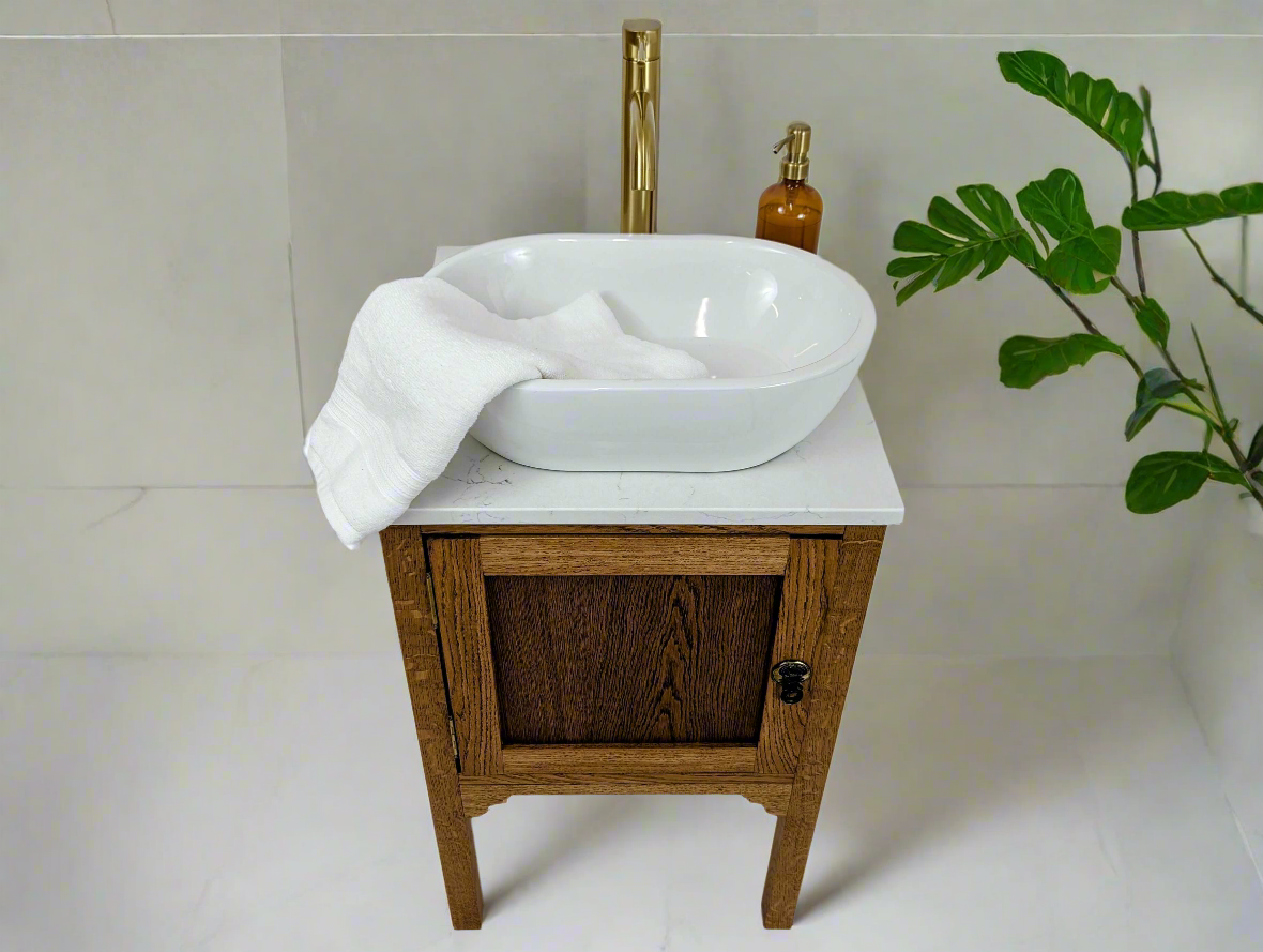 Regency Oak Bathroom Vanity Unit