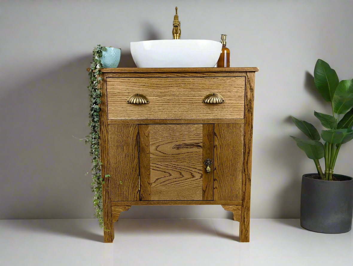 Montpelier Oak Bathroom Vanity Unit