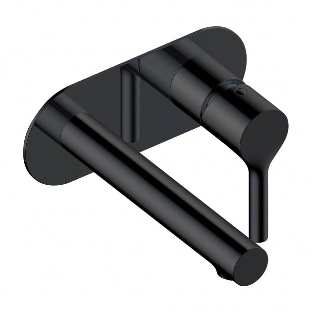 RAK Sorrento Wall Mounted Basin Mixer Tap with Back Plate - Black