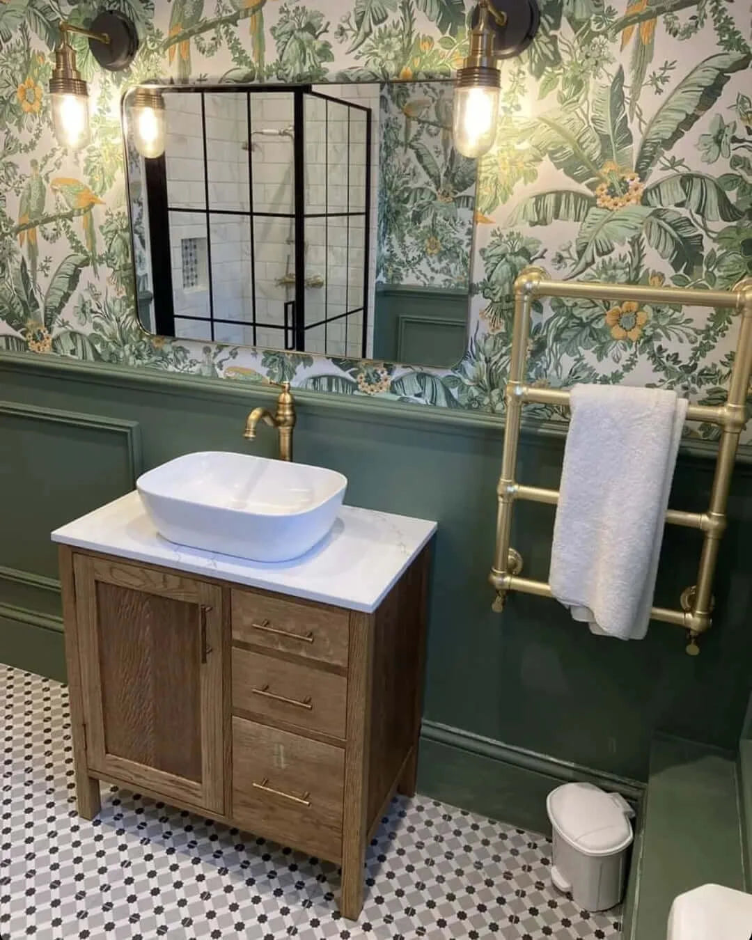 Langdale Oak Bathroom Vanity Unit
