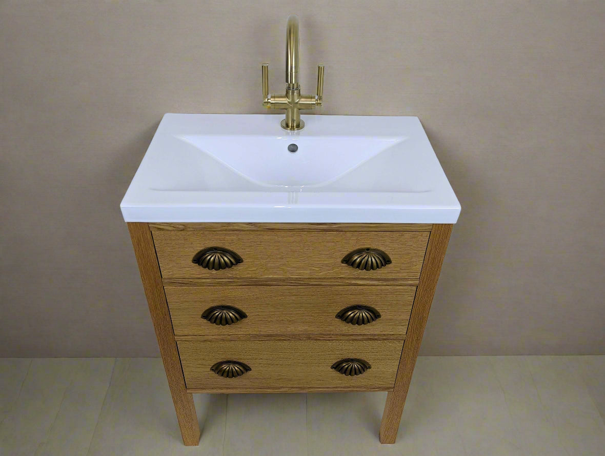 Medina Oak Bathroom Vanity Unit