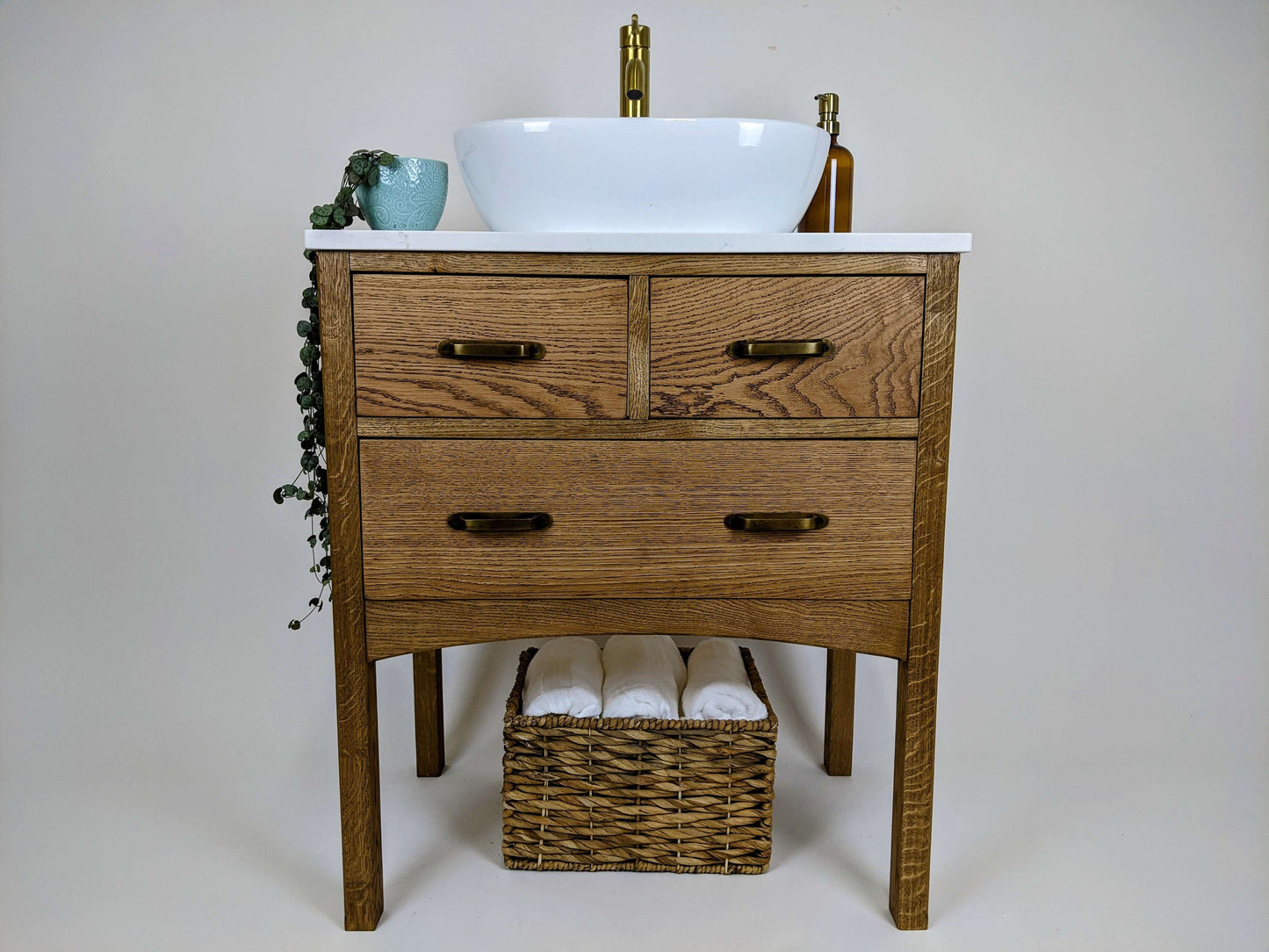 Brunswick Oak Bathroom Vanity Unit