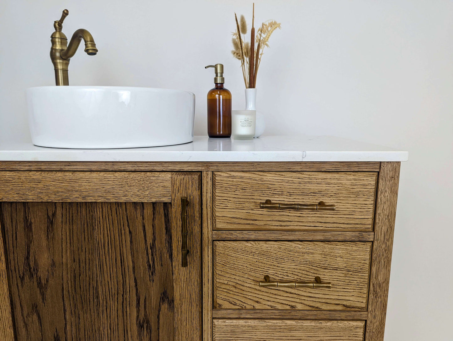 Langdale Oak Bathroom Vanity Unit