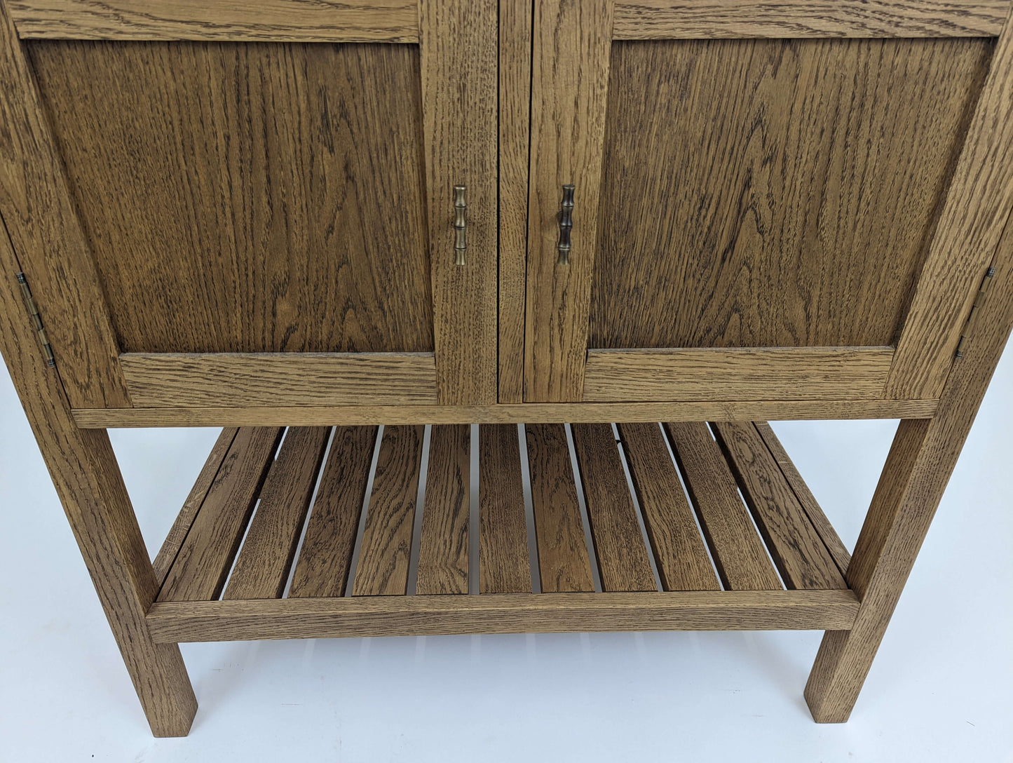Adelaide Oak Bathroom Vanity Unit With Counter Mounted Basin
