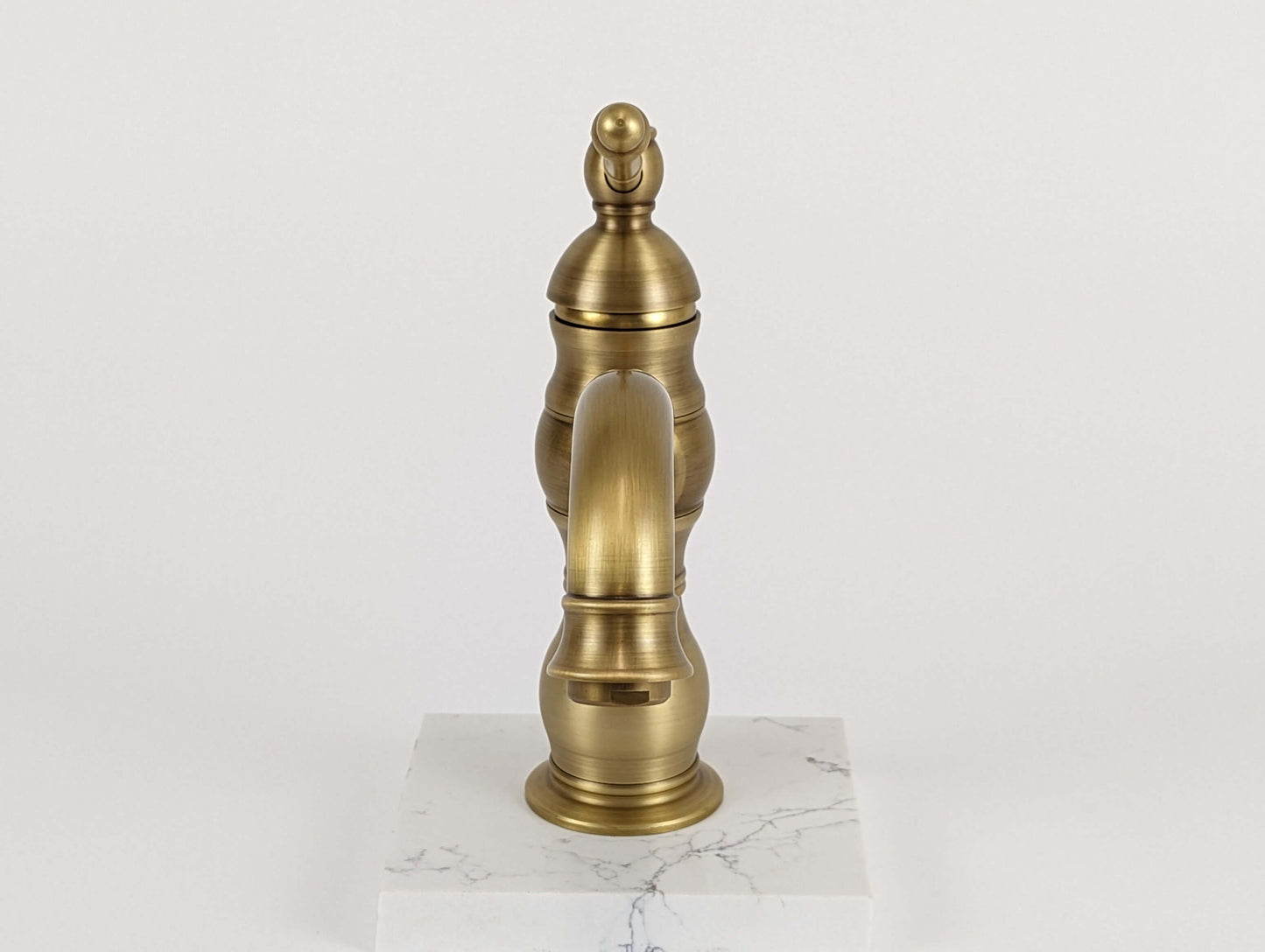 Vintage Brass Deck Mounted Basin Mixer