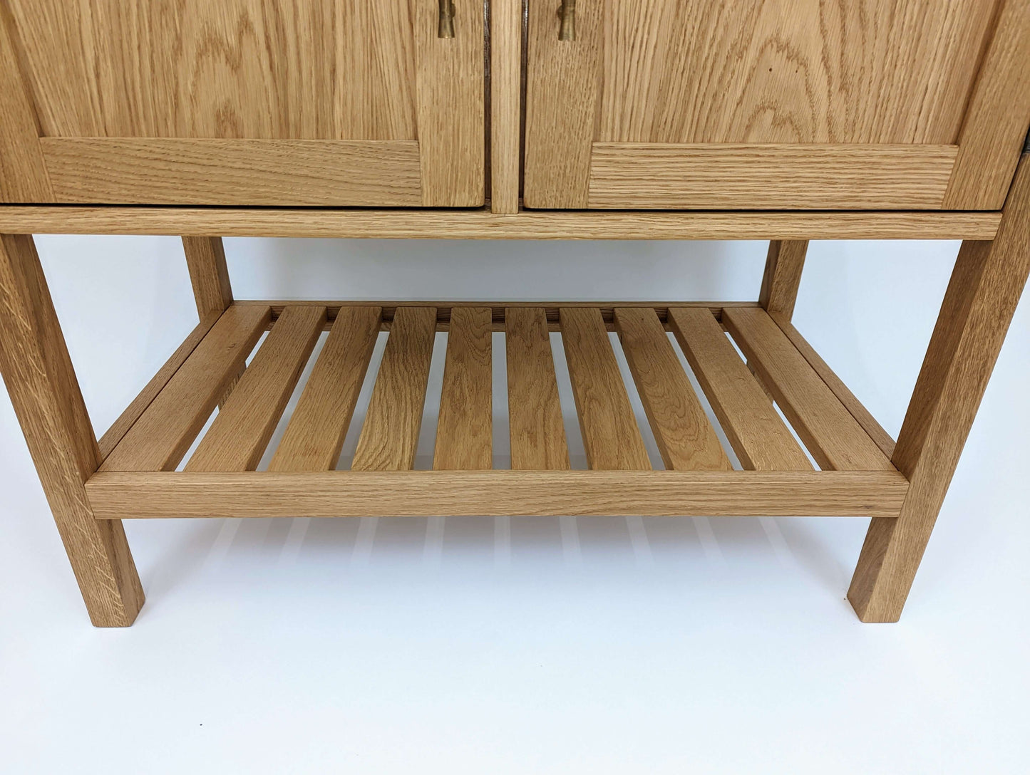 Adelaide Oak Bathroom Vanity Unit With Counter Mounted Basin