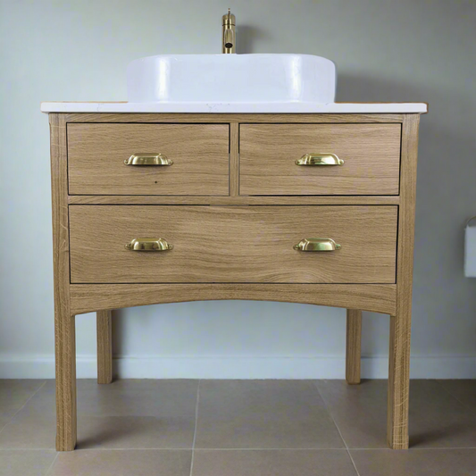 Brunswick Oak Bathroom Vanity Unit