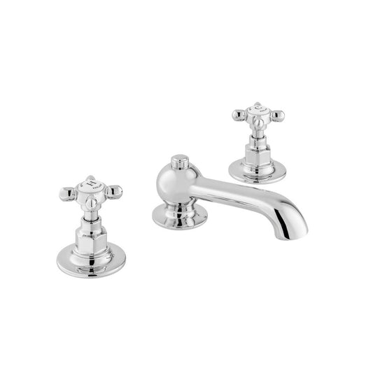 Booth & Co Axbridge 3 Hole Basin Mixer inc Pop-Up Waste - Chrome