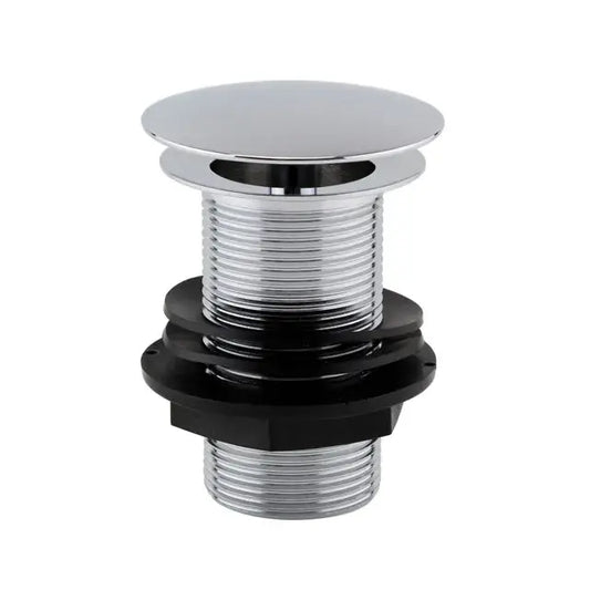Unslotted Sprung Plug Basin Waste - Chrome