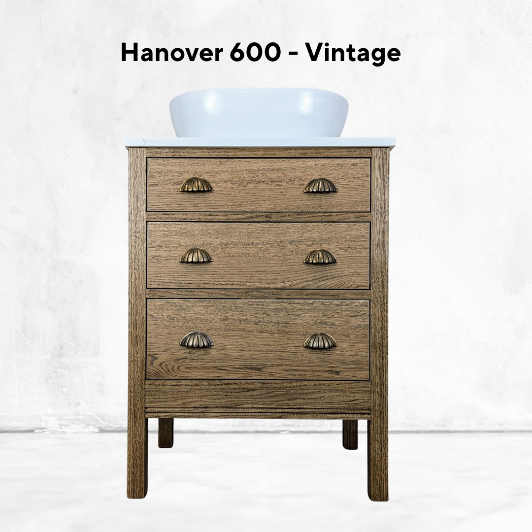 Hanover Oak Bathroom Vanity Unit