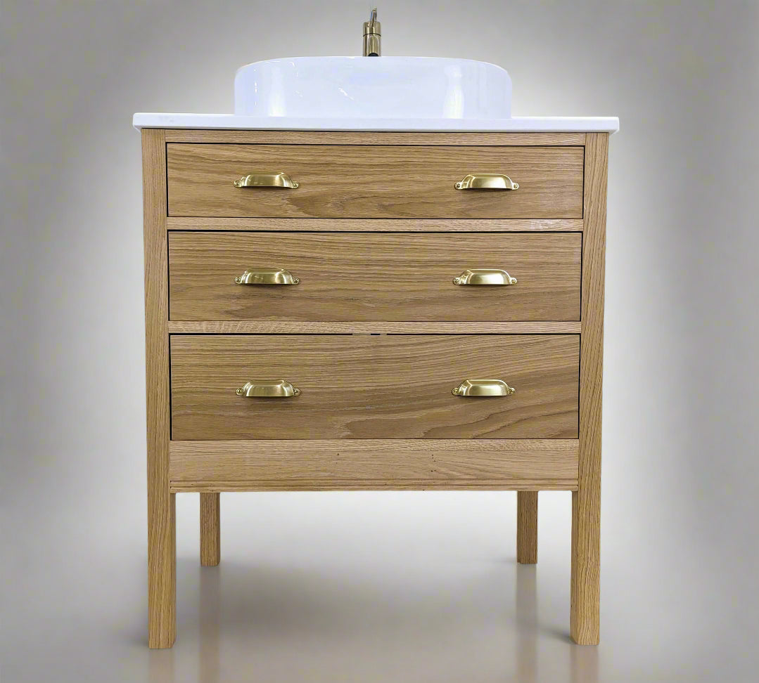 Hanover Oak Bathroom Vanity Unit