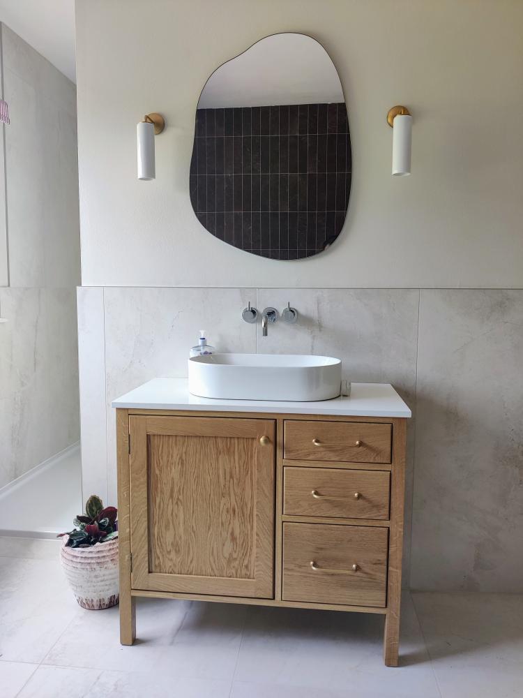 Langdale Oak Bathroom Vanity Unit