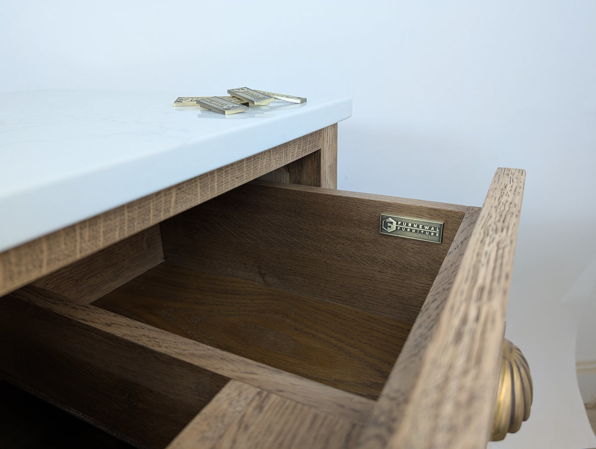 Hanover Oak Bathroom Vanity Unit