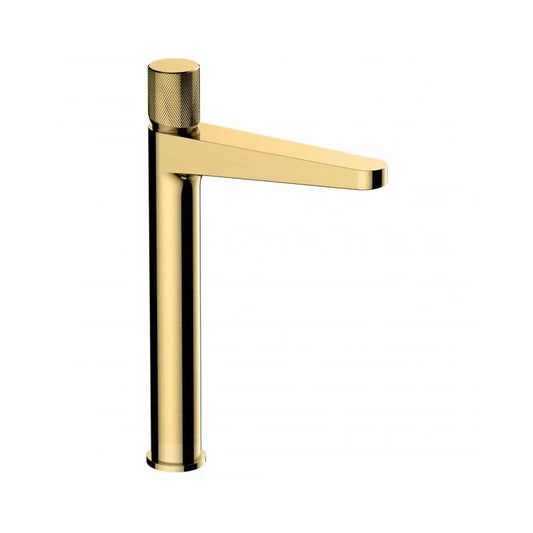 RAK Amalfi Tall Basin Mixer Brushed Gold