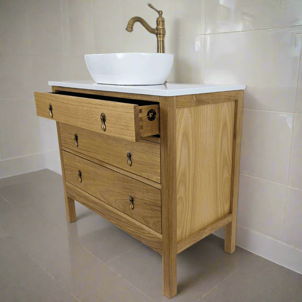 Hanover Oak Bathroom Vanity Unit