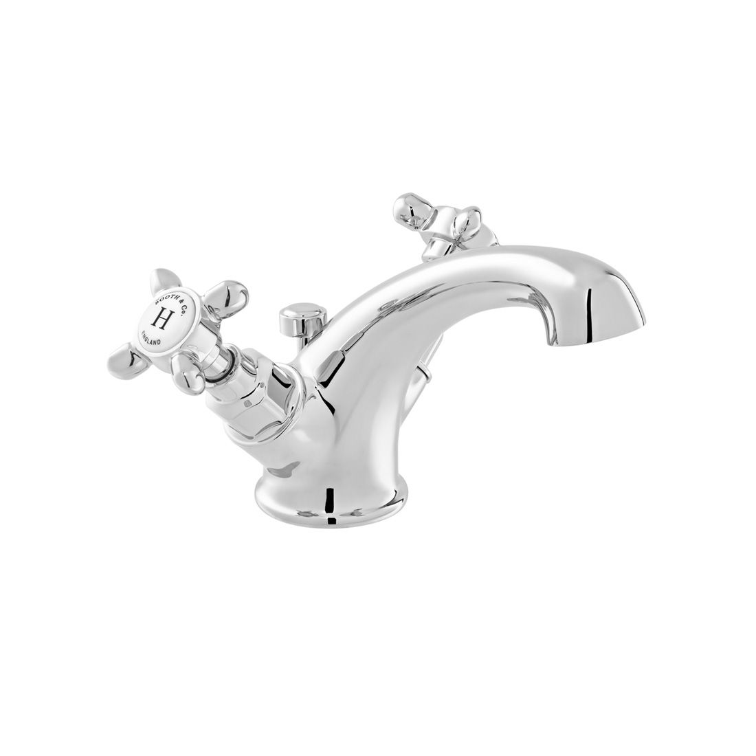 Booth & Co Axbridge Mono Basin Mixer inc Pop-Up Waste - Chrome