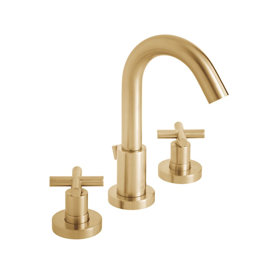 VADO Elements 3 Hole Basin Mixer inc Pop-Up Waste - Brushed Gold