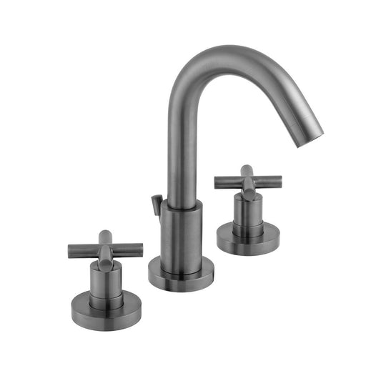VADO Elements 3 Hole Basin Mixer inc Pop-Up Waste - Brushed Gunmetal