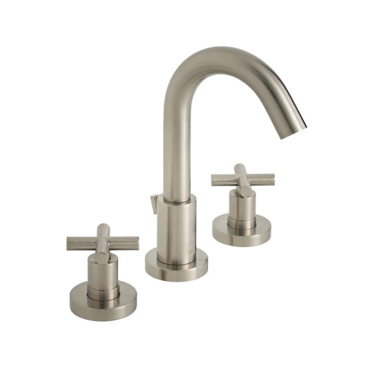 VADO Elements 3 Hole Basin Mixer inc Pop-Up Waste - Brushed Nickel