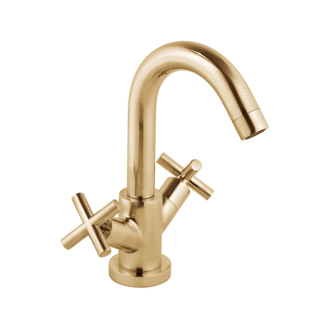 VADO Elements Mono Basin Mixer - Brushed Gold